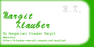 margit klauber business card